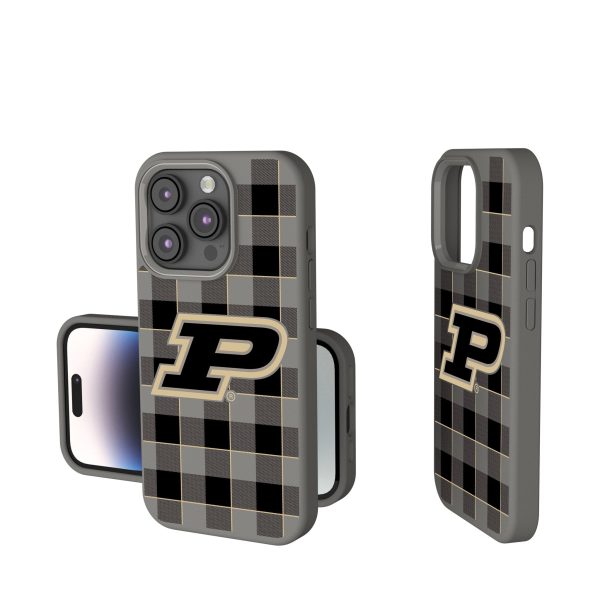 Purdue University Boilermakers Plaid Soft Touch Phone Case Hot on Sale