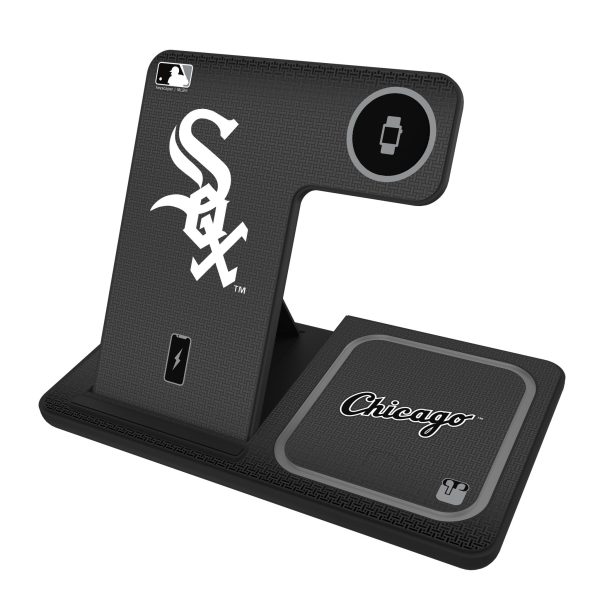 Chicago White Sox Linen 3 in 1 Charging Station Hot on Sale