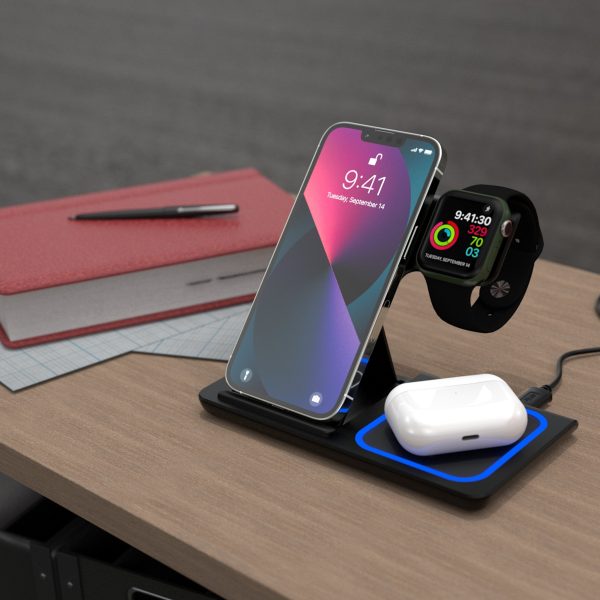 Tampa Bay Rays Linen 3 in 1 Charging Station Fashion - Image 2