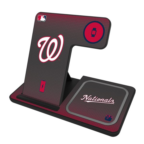 Washington Nationals Linen 3 in 1 Charging Station For Discount