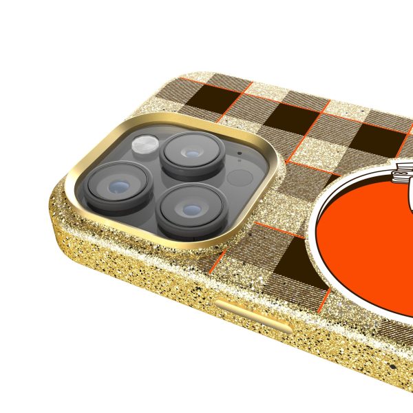 Cleveland Browns Plaid Bling Phone Case Online Sale - Image 4
