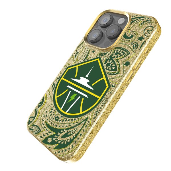 Seattle Storm Paisley Bling Phone Case For Sale - Image 2