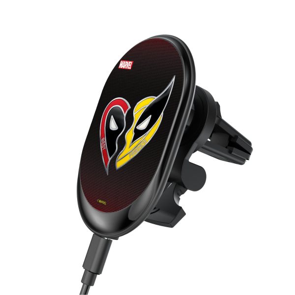 Marvel Deadpool Wolverine Grid Wireless Mag Car Charger Hot on Sale