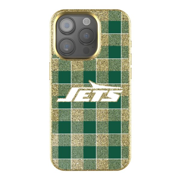 New York Jets Plaid Bling Phone Case Online