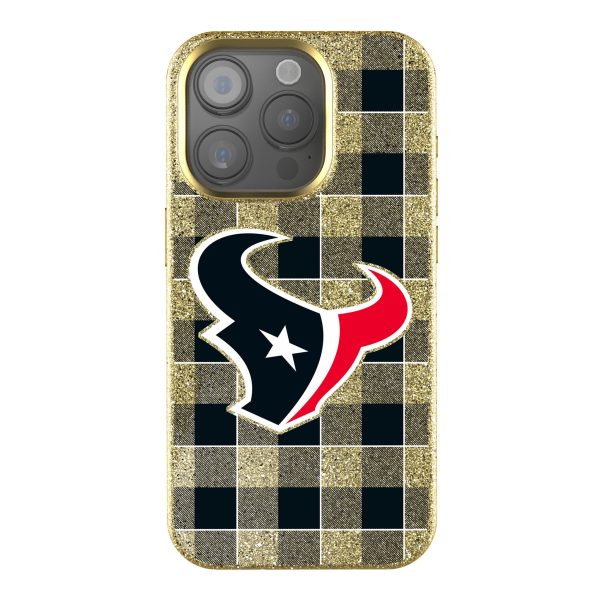 Houston Texans Plaid Bling Phone Case Cheap
