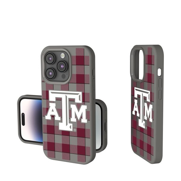 Texas A&M University Aggies Plaid Soft Touch Phone Case Supply