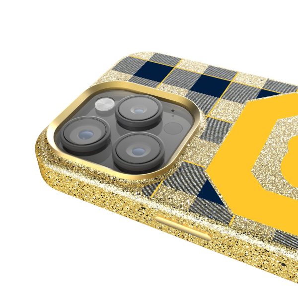 University of California Berkeley Golden Bears Plaid Bling Phone Case Sale - Image 4