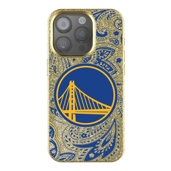 Golden State Warriors Paisley Bling Phone Case for Apple iPhone Fashion