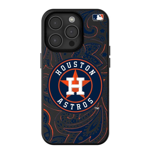 Houston Astros Paisley MagSafe Compatible Phone Case for Apple iPhone Cheap