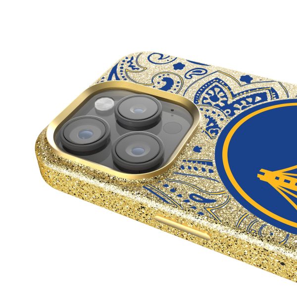 Golden State Warriors Paisley Bling Phone Case for Apple iPhone Fashion - Image 4