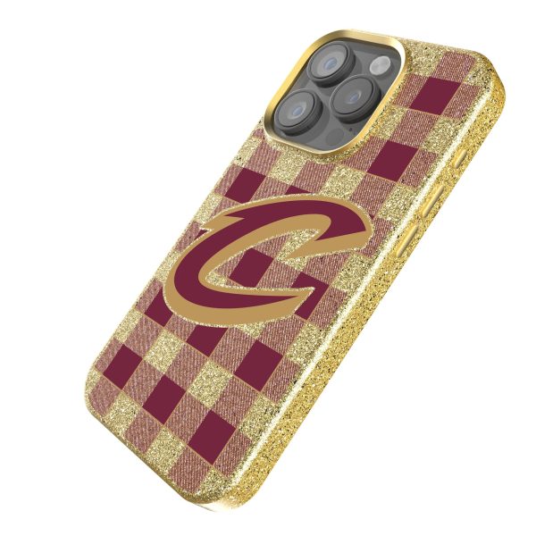 Cleveland Cavaliers Plaid Bling Phone Case Online - Image 2