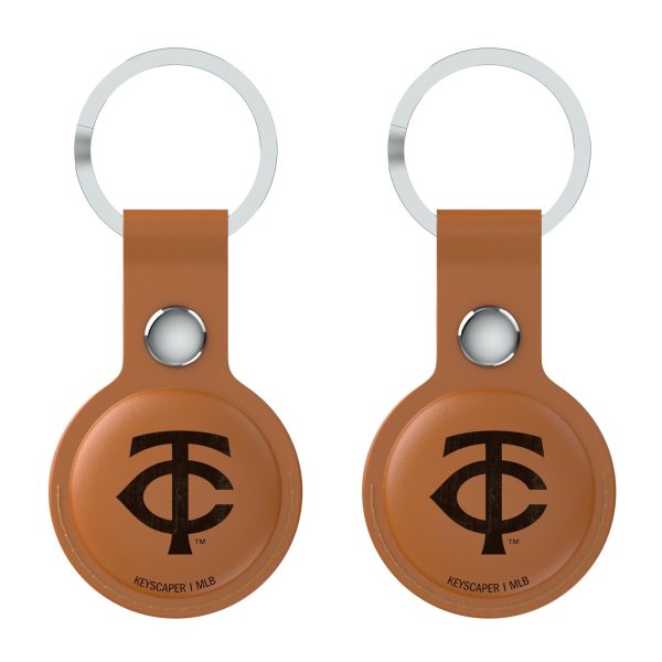 Minnesota Twins Burn Brown Airtag Holder 2-Pack For Sale - Image 2