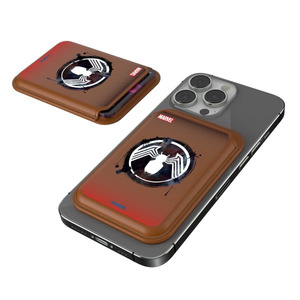 Marvel Venom Grid Brown Magnetic Credit Card Wallet on Sale