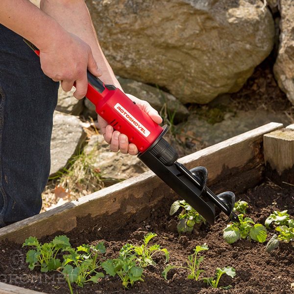 RotoShovel 22 Inch Electronic Handheld Powered Shovel and Auger Supply