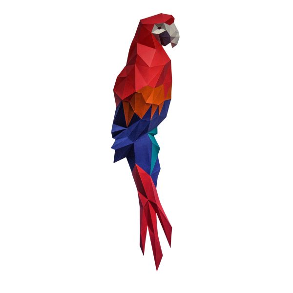 Macaw 3D Papercraft Wall Art Online Sale