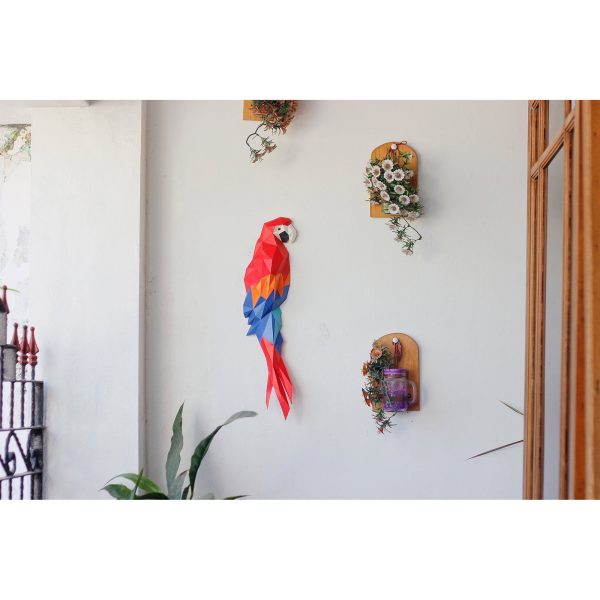 Macaw 3D Papercraft Wall Art Online Sale - Image 2