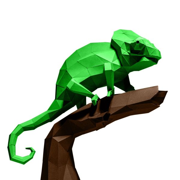 Chameleon 3D Papercraft Model For Sale